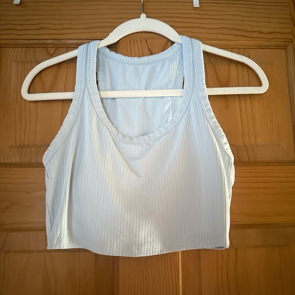 Target All in Motion Light Blue Ribbed Tank
